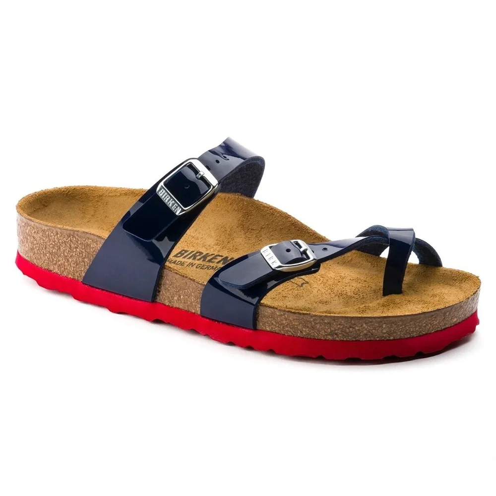 BIRKENSTOCK Ladies’ Mayari Dress Blue Patent Birko-flor Sandal Size 10 NEW - Picture 15 of 15